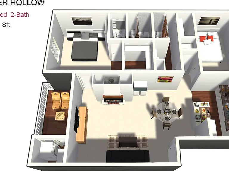 Two Bed / Two Bath