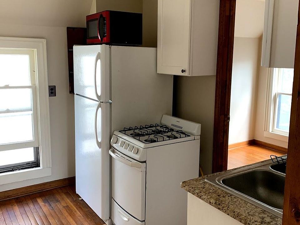 Kitchen and door to main bedroom