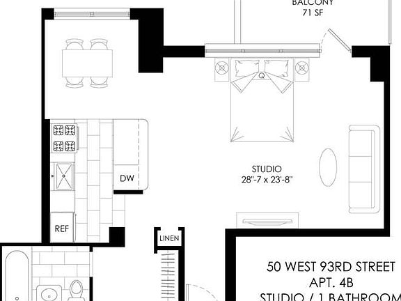 2nd image of 50 W 93rd St #504B