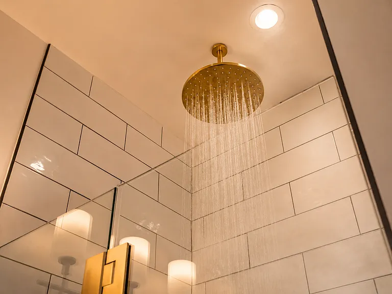 Bathroom #1: Newly remodeled with rain shower