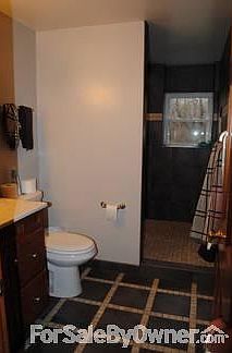 Downstairs bathroom
						:
						walk in shower