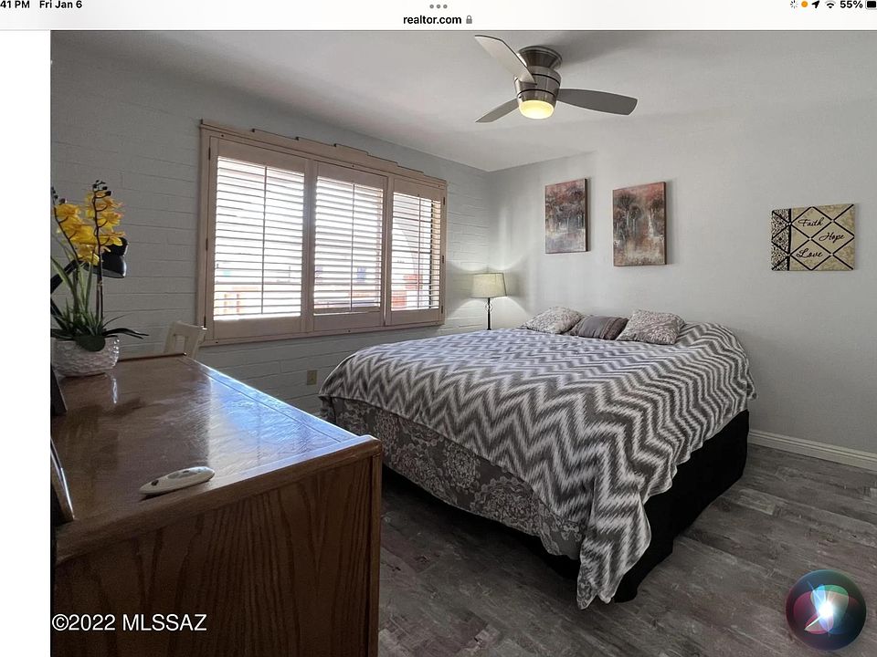 King size bed, plenty of room for side table and large dresser