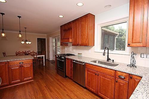 and Granite Counters and Recessed Lighting