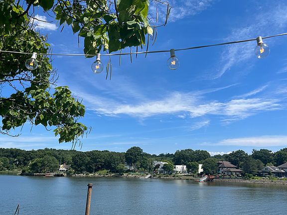 Party lights on deck.