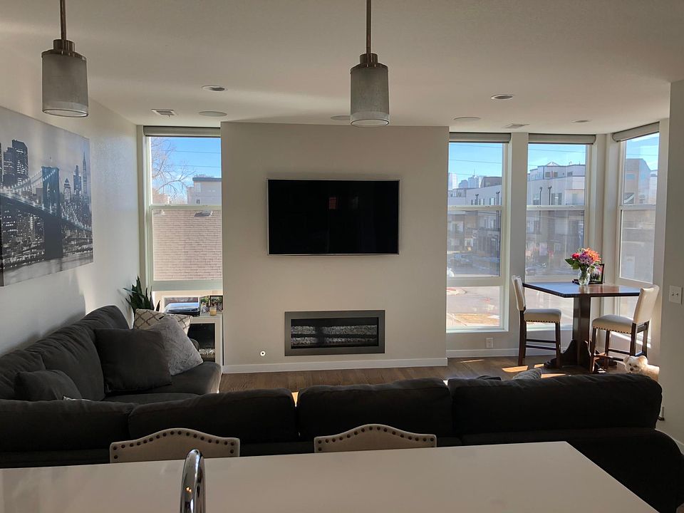 Kitchen view into family room