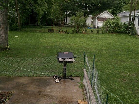 Back Yard, Recently Planted New Grass