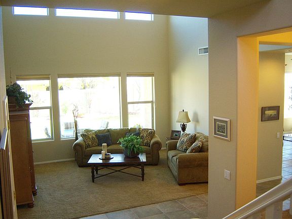 Fromal living room with 2 story ceiling.