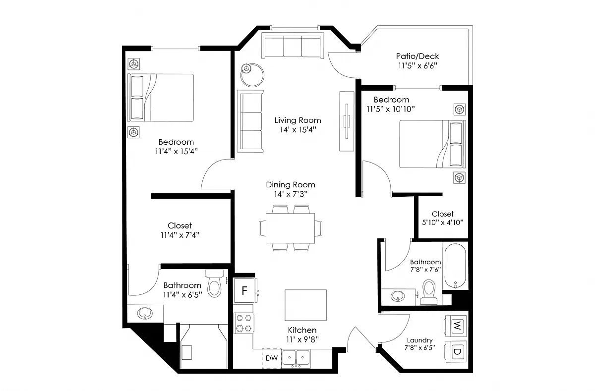 Floor plan B7R