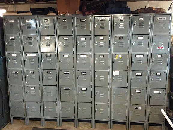 These workshop lockers stay.