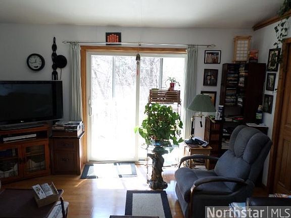 Living room with walk-out to deck.