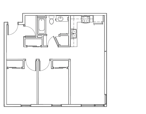 Floor plan Two-Bedroom