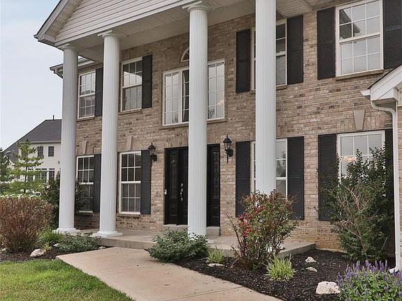 Inviting covered front porch