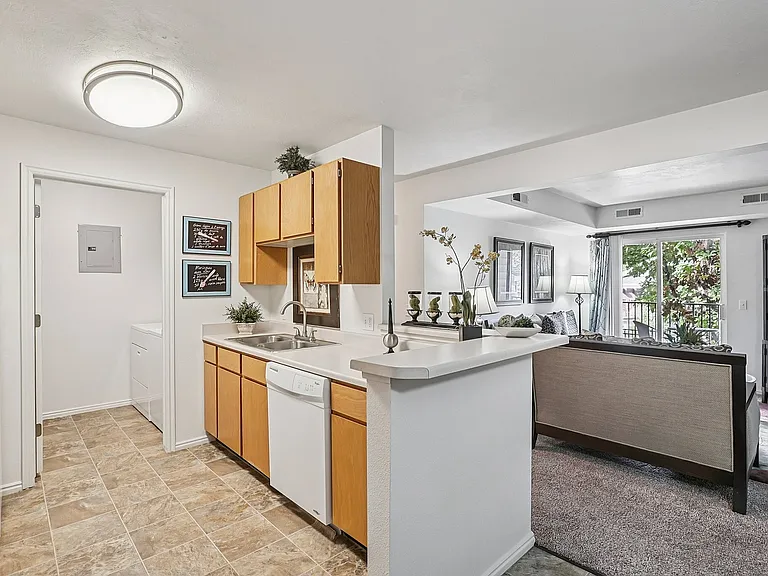 Kitchen and Living Room