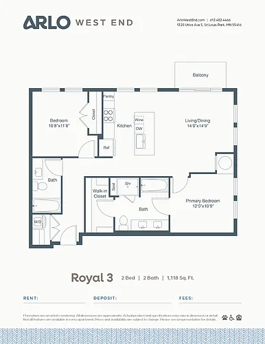 Floor plan Royal 3
