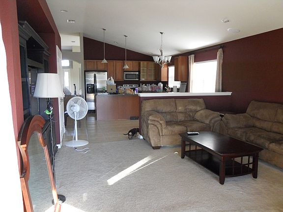 view to kitchen during move out