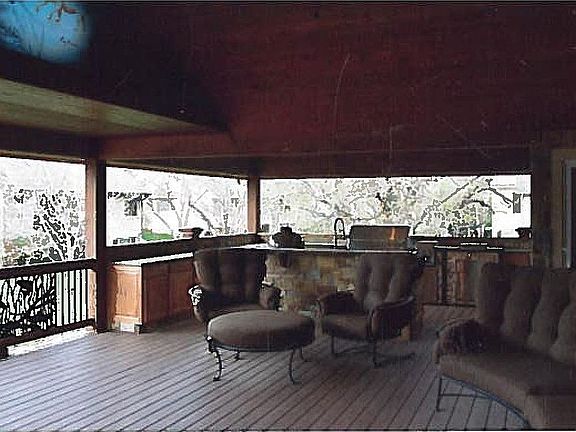 Main house covered deck area