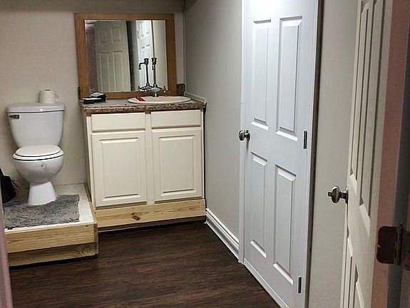 Basement bathroom