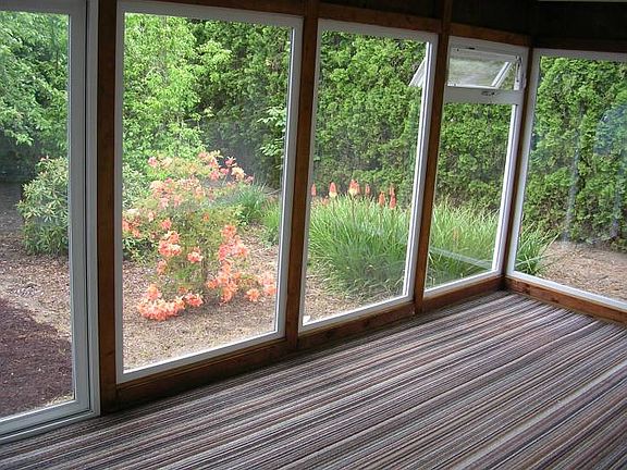 view from sunroom