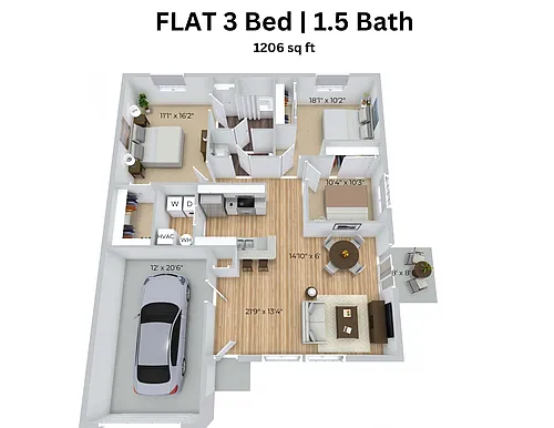 Floor plan 3X15