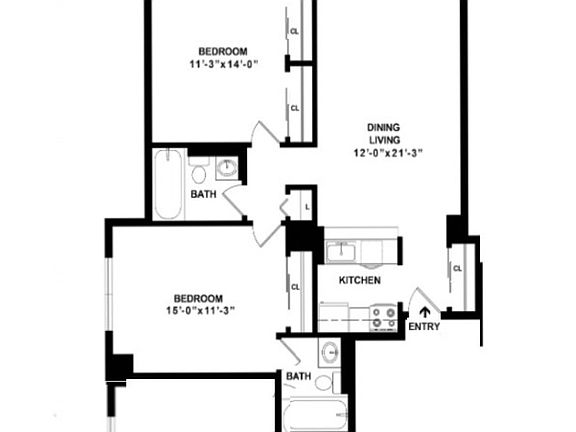 2nd image of 225 E 95th St APT 27K