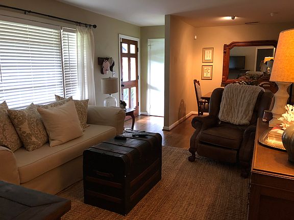 Living room and Dining room with hardwood floors