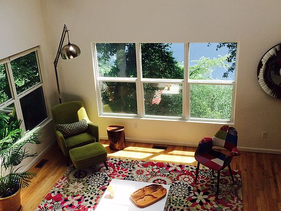 open floor plan w/skylights