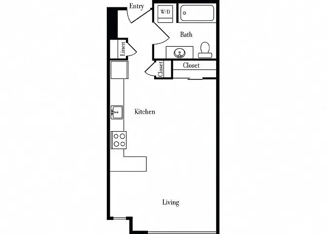 Floor plan 507 Studio