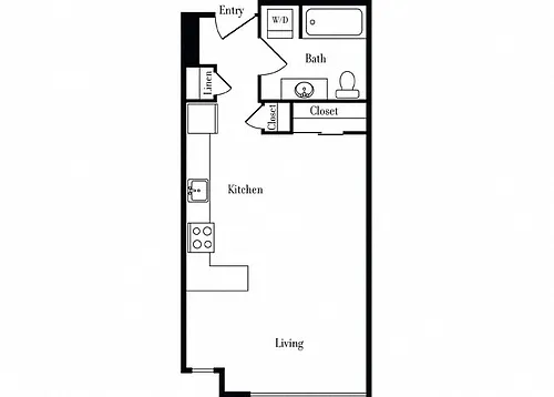 Floor plan 507 Studio