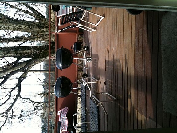 Large deck which is great for a summer BBQ