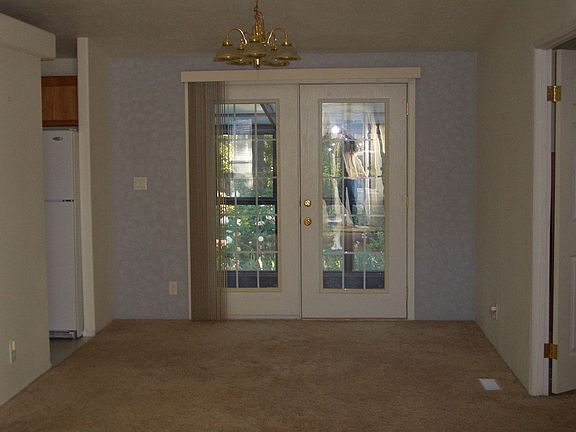 Dining room with french doors
