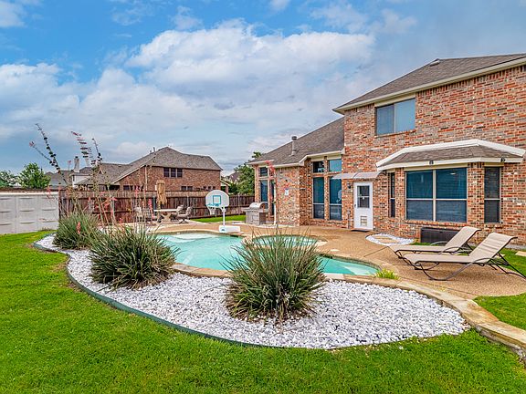 Backyard with pool