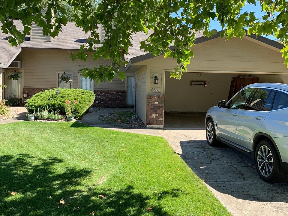 Front yard - double car garage