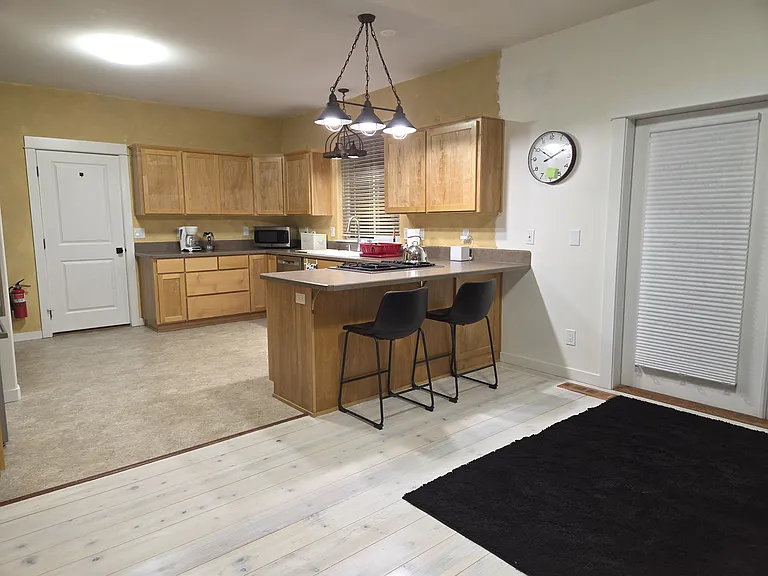 Side entry and kitchen