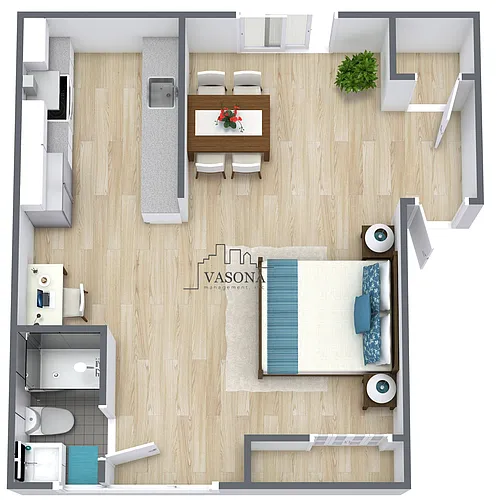 Floor plan Park Vista Studio