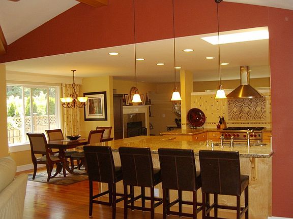 Beautifully updated cook's kitchen is conveniently located next to great room.