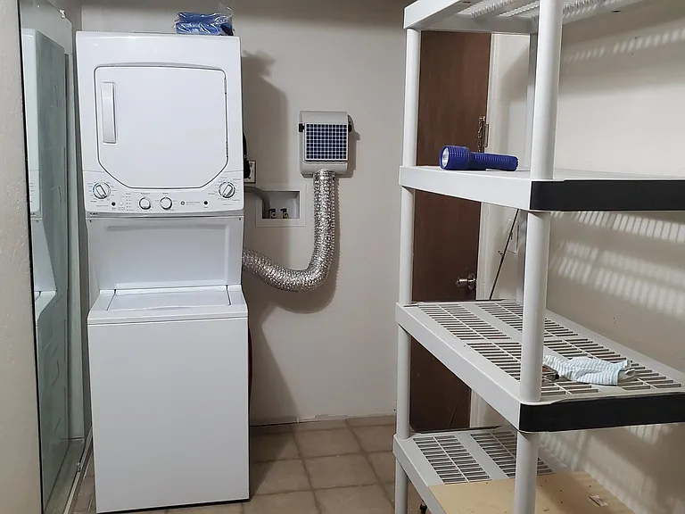 Laundry and storage room