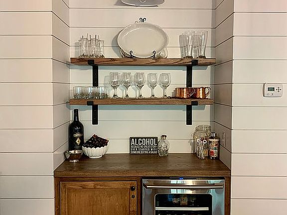 dining room built-in bar