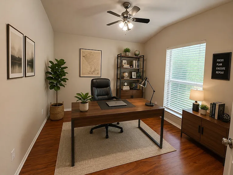 Office/ Flex Room- 4th bedroom (virtually staged)