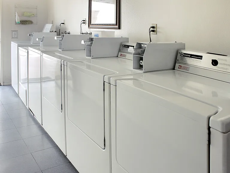 Clean and convenient on-site laundry facilities