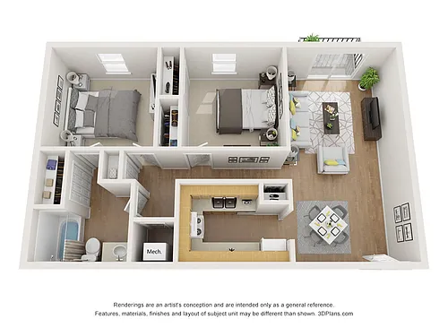 Floor plan 2X1-B