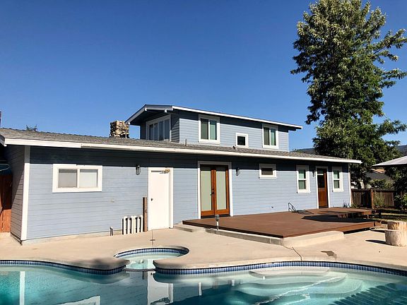 spa and backside of house