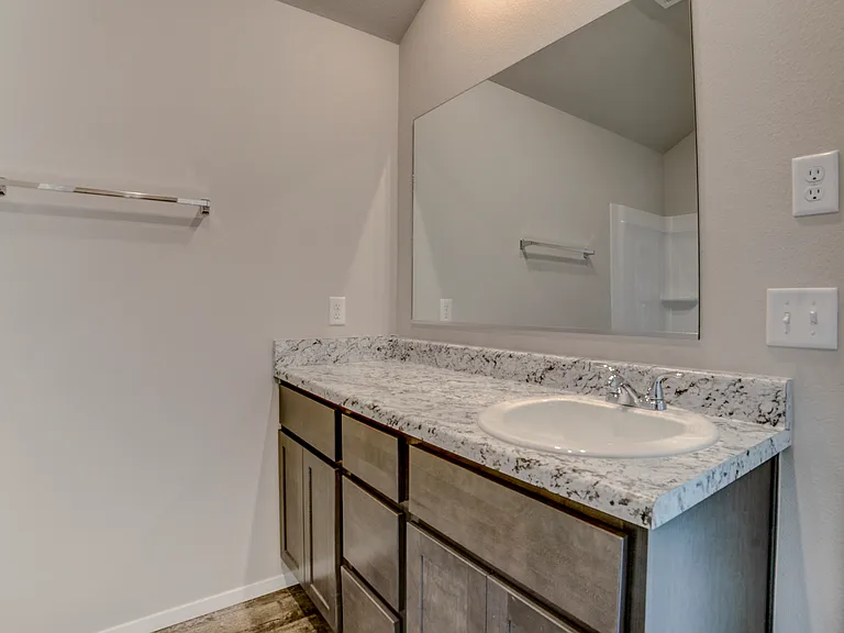 Inside master bathroom.