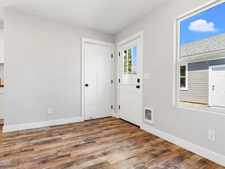 Dining Area Window and Back Door