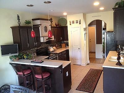 Big kitchen, Corian counters