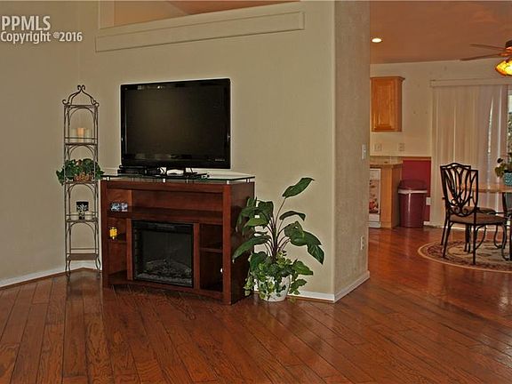 Home has hardwood floors living room and kitchen/dining room