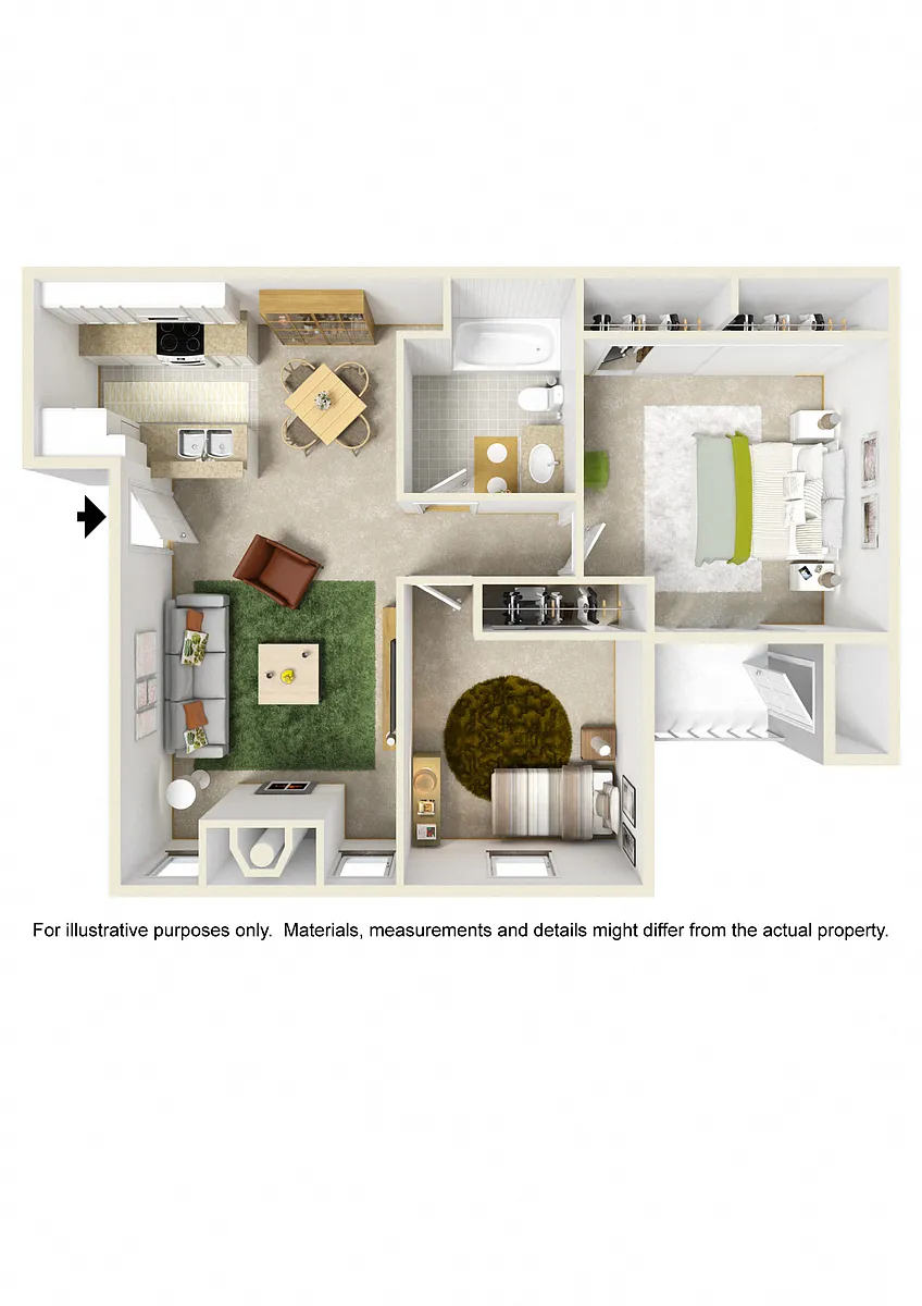 Floor plan Two Bedroom