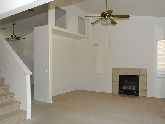 Family room with gas fireplace