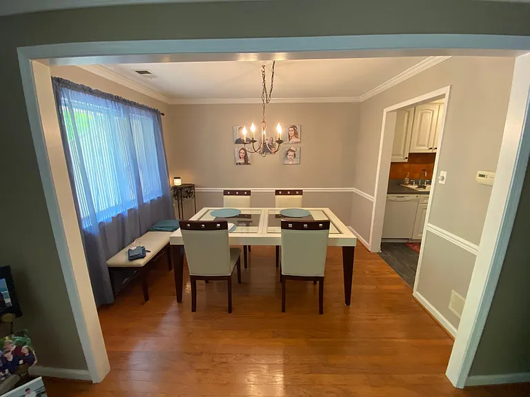 View of Dining Room from Living Room.