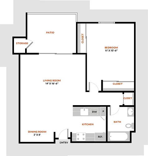 Floor plan Plan 1A