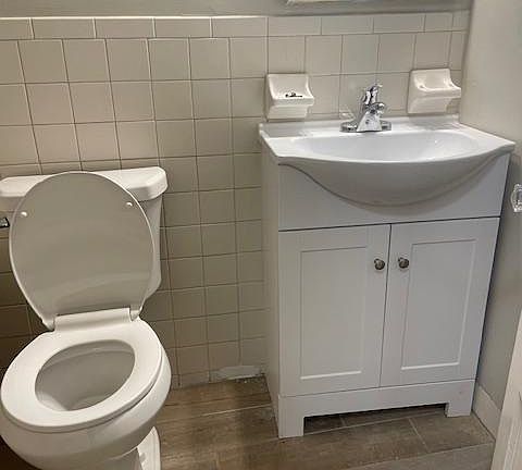 New flooring, as weel as a new vanity. The tub will be getting reglazed on 3/28/24.